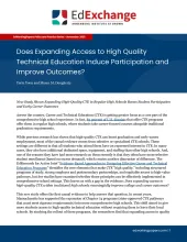 Does Expanding Access to High Quality Technical Education Induce Participation and Improve Outcomes?