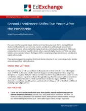 School Enrollment Shifts Five Years After the Pandemic