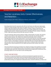 Teacher Localness, Early-Career Effectiveness, and Retention