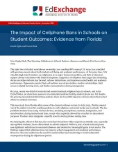The Impact of Cellphone Bans in Schools on Student Outcomes: Evidence from Florida