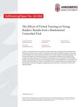 The Effects of Virtual Tutoring on Young Readers: Results from a Randomized Controlled Trial