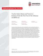 Teacher Salary Raises and Turnover: Evidence from the First Year of the Arkansas LEARNS Act