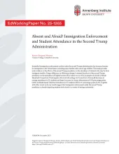 Absent and Afraid? Immigration Enforcement and Student Attendance in the Second Trump Administration