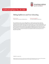 Sibling Spillovers and Free Schooling
