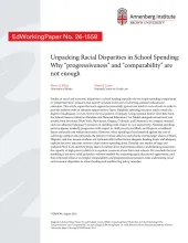 Unpacking Racial Disparities in School Spending: Why “progressiveness” and “comparability” are not enough