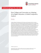 How Colleges and Universities are Adopting AI in Higher Education: A Global Comparative Analysis