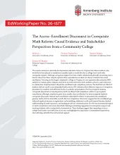 The Access–Enrollment Disconnect in Corequisite Math Reform: Causal Evidence and Stakeholder Perspectives from a Community College