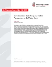 Superintendent (In)Stability and Student Achievement in the United States