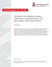 The Effect of Air Pollution on Student Achievement: A Systematic Review and Meta-Analysis of the Causal Evidence