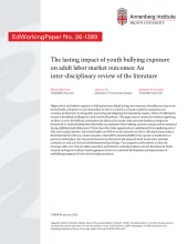 The lasting impact of youth bullying exposure on adult labor market outcomes: An inter-disciplinary review of the literature
