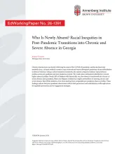 Who Is Newly Absent? Racial Inequities in Post-Pandemic Transitions into Chronic and Severe Absence in Georgia