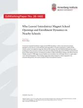 Who Leaves? Interdistrict Magnet School Openings and Enrollment Dynamics in Nearby Schools