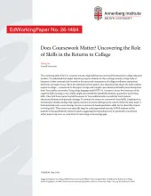 Does Coursework Matter? Uncovering the Role of Skills in the Returns to College