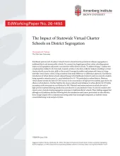 The Impact of Statewide Virtual Charter Schools on District Segregation