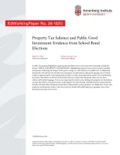 Property Tax Salience and Public Good Investment: Evidence from School Bond Elections