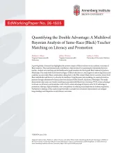 Quantifying the Double Advantage: A Multilevel Bayesian Analysis of Same-Race (Black) Teacher Matching on Literacy and Promotion