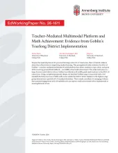 Teacher-Mediated Multimodal Platform and Math Achievement: Evidence from Goblin’s Yearlong District Implementation